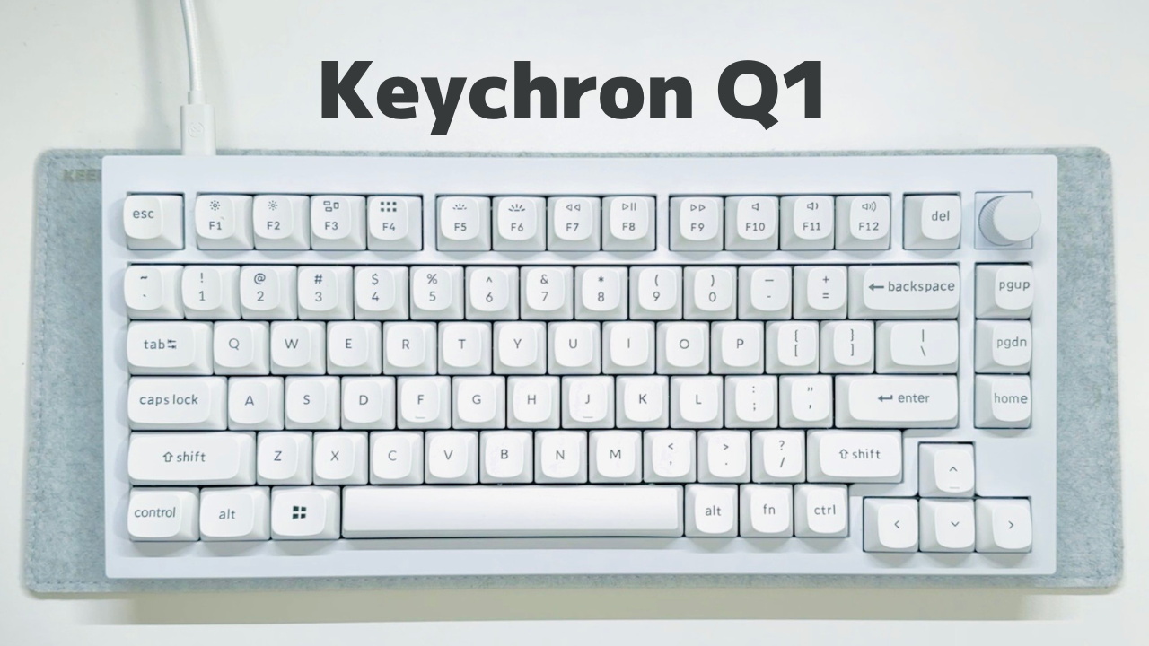 Keychron Q1 v2【レビュー】｜デザイン・打鍵感最高の白いキーボード 